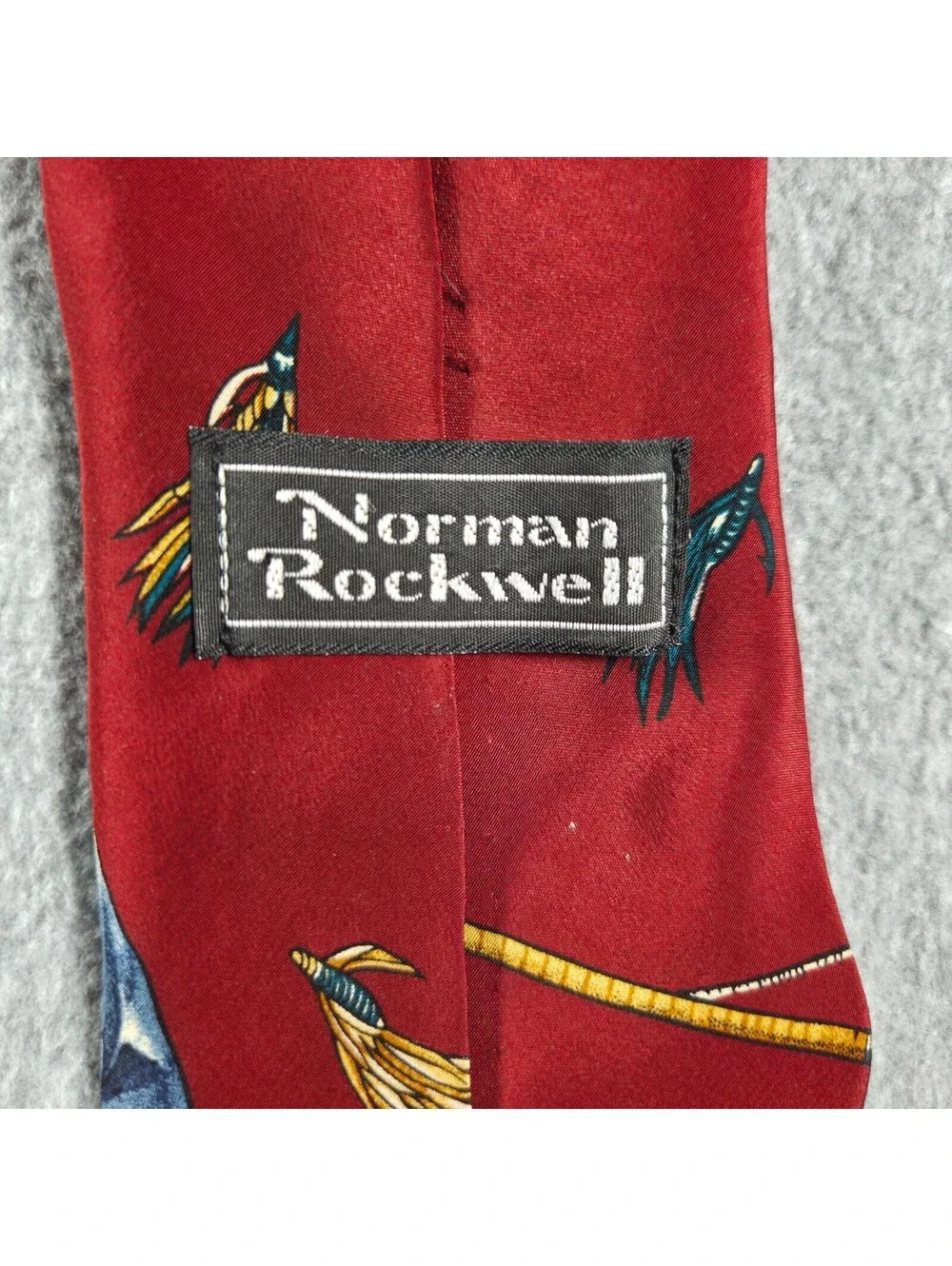 1994 Norman Rockwell The Tattoo Artist Silk Tie Saturday Evening Post Canada